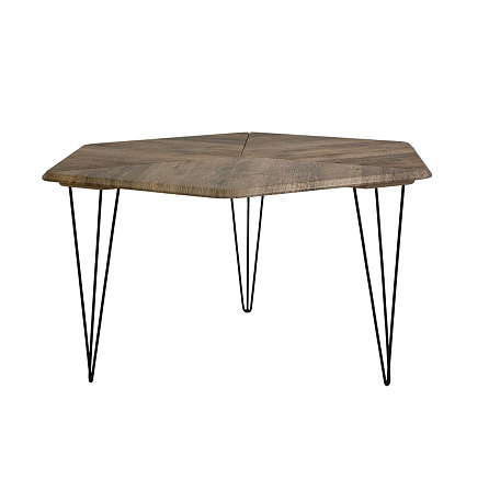 Beauty Style 23 Стол журнальный дуб крымский состаренный/черный