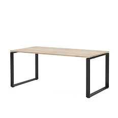 RO180 Стол руководителя 180x90x77 ROTONDA дуб светлый/ черный
