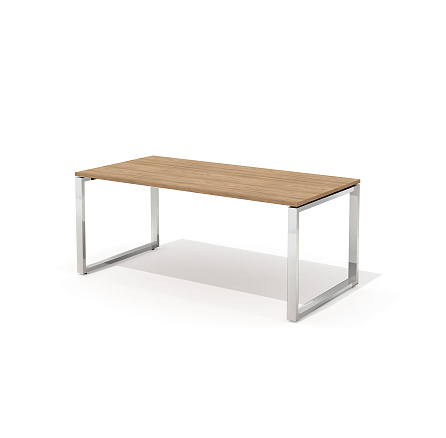 RD-180S Стол руководителя 180x90x75 Рио Директ / Rio Direct вяз швейцарский/металл полированная стал