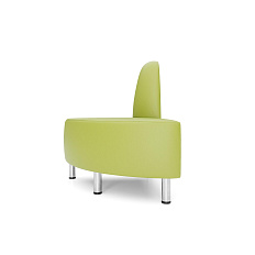 Лабиринт-УН Секция угловая внешняя экокожа 72x72x90см Art-Vision 179 салатовый