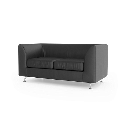 Ева-2 Диван 2-мест. 146x77x70 см Art-Vision 101 черный