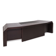 105 102 FE/SC BLACK Стол для руководителя 290x120xh75,5 MARE дуб ферро/черный