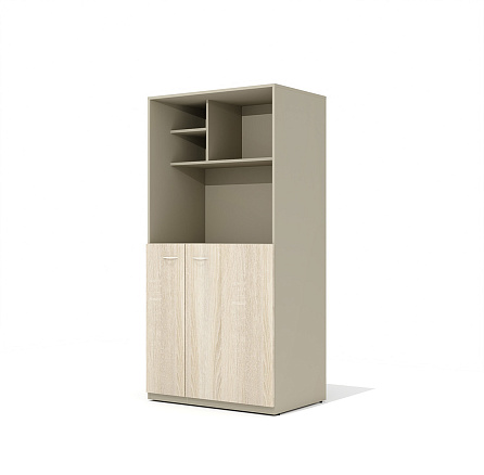 W-51 + W-52 Мини-кухня Work дуб Сонома светлый/мокко