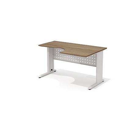 АМК-33R + ОА-01/1400 Эргономичный стол на металлокаркасе правый Агат Палдао