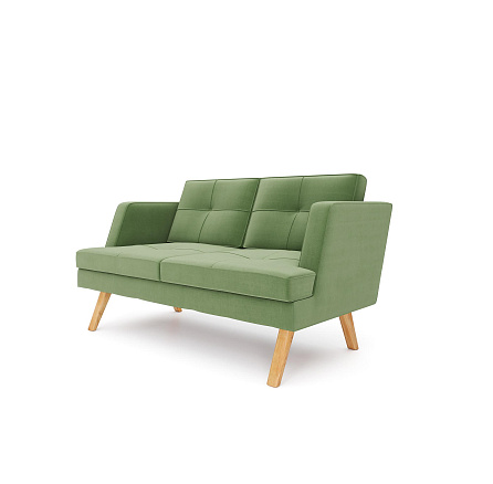Свифт-2 Диван 2-х местный 141х82х85 микрошенилл Lounge 25 трава