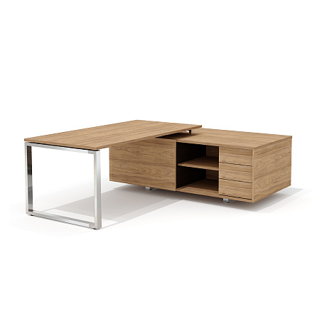 RD-180.1 + RD 38 R Стол руководителя правый Рио Директ швейцарский вяз