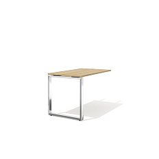 RD-15S Брифинг-приставка 70x118,5x75 Rio Direct вяз швейцарский/металл полированная сталь