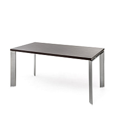 Fe180 Стол руководителя 180x90x77 FERMO венге / хром CH/V3V2