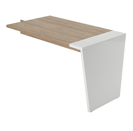 AST33971121 Брифинг приставка 140x80x75 ASTI вяз / белый