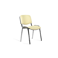 ИЗО CH Стул иск.кожа, каркас металл обивка бежевый Z-21, каркас хром