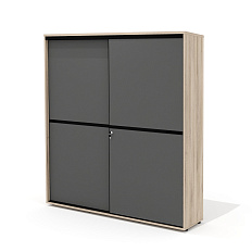 L-61 Шкаф-купе 180х45х201 Line дуб Кронберг/антрацит