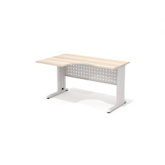 АМК-33L + ОА-01/1400 Эргономичный стол на металлокаркасе левый Агат ясень Шимо