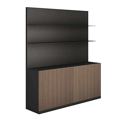 YUE1820 Шкаф с консольными полками JAGUAR/TA37 /TA12 /1800*400*2000 горный орех