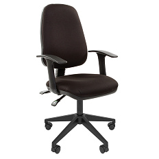 661 sl Кресло ткань, крестовина пластик обивка черный 15-21, каркас черный ID 7022357