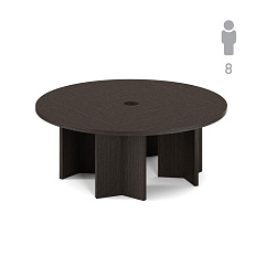 131S_SET5  Стол переговоров круглый d=220x77 SIRIUS /POZITANO венге