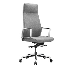 JONS Кресло ткань, крестовина алюминий обивка серый, ID1120265