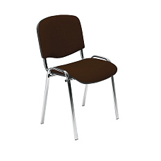 ИЗО Стул ткань, каркас металл обивка коричневый В-28, каркас хром