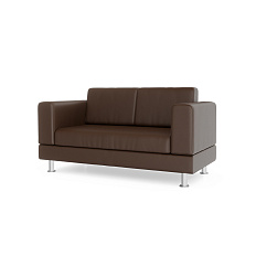 Сити-2 Диван 2-мест. 151x77x80 см Art-Vision 192 темно-коричневый