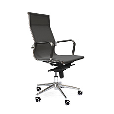 RT-01Q Кресло сетка, крестовина хром мультиблок обивка черный