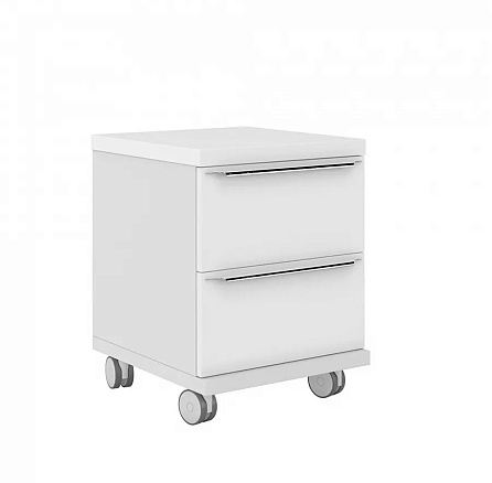 EMP 201 Тумба мобильная с ящиками Emporio белый глянец