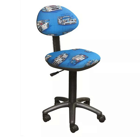 Логика Кресло для сотрудников ткань гонки T-48, крестовина черный Мебельком