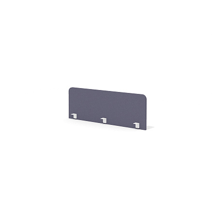 W-68.3 Экран тканевый 126x2,6x45 Ворк / Work микрошенилл Лаунж-Lounge 14 асфальт