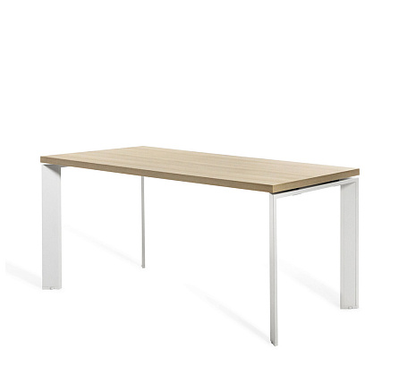 FE160 Стол руководителя 160x90x77 FERMO дуб светлый / белый W/DYDY