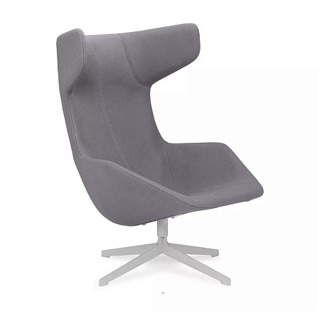 СЕНСО Д100 Кресло для отдыха ткань 750*950*1100 Lounge 14 серый