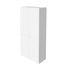An-49 Гардероб 90x43x207 Art.Neo белый глянец/белый