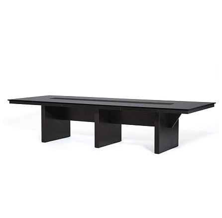 105 1103 FE/SC BLACK Стол для переговоров 348x124xh75,3 LAGO дуб ферро/черный