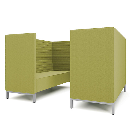 Руссо-3.3Т Переговорная 6-мест. 220x188x134 см микрошенилл Lounge 24 яблоко