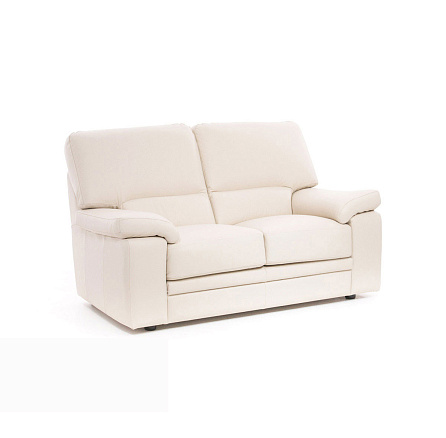 ELLA 2 Диван 2-мест. натуральная кожа 162x93x93 см бежевый