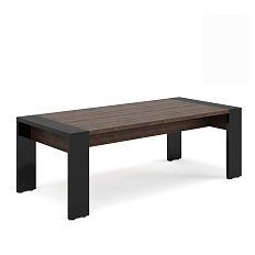 930 Стол конференц 220x100x76 LAVA табак / черный глянец