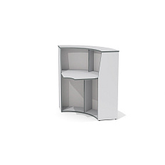 А-90 Модуль стойки администратора 90x90x120 Агат светло-серый N/светло-серый