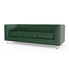 Ева-3 Диван 3-мест. 202x77x70 см Art-Vision 104 темно-зеленый