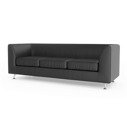 Ева-3 Диван 3-мест. 202x77x70 см Art-Vision 101 черный