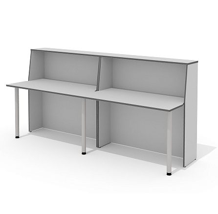 А-120 (x2) + L-710 (х3) Стойка администратора светло-серый