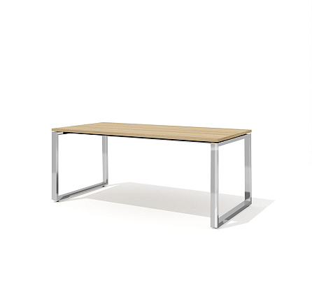 RD-180S Стол руководителя 180x90x75 Rio Direct вяз швейцарский/металл полированная сталь