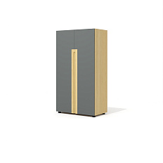 Rem-44 + Rem-8.2 Шкаф Remo графит / дуб Сорано