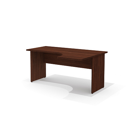 G-106R Стол эргономичный 160x110x75 Гамма / Gamma орех Артемид