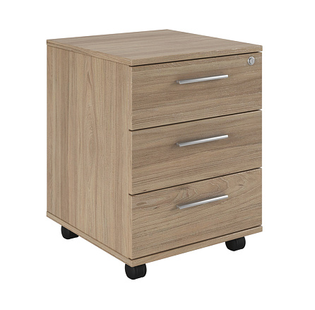 AST33930302 Тумба подкатная 3ящ 45x43x56,5 ASTI вяз