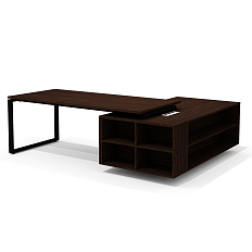 RD-200.1 + RD 38 L Стол руководителя левый Rio Direct венге