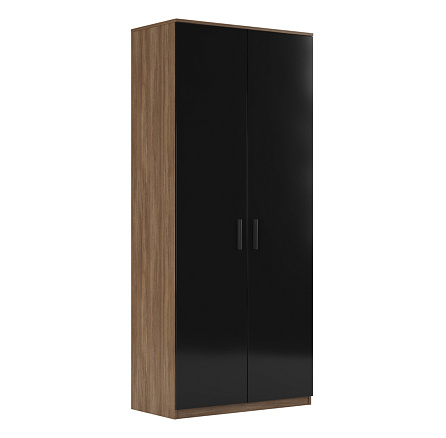 AST33951343 Гардероб 90x45x205,6 ASTI дуб урбан/черный