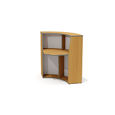 А-90 Модуль стойки администратора 90x90x120 Агат ольха N/светло-серый