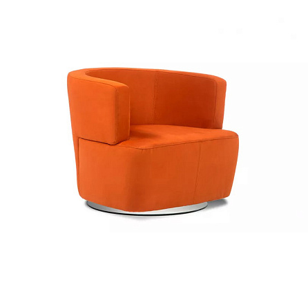 ЭГО Кресло для отдыха ткань 770*740*720 см Velutto 39 оранжевый