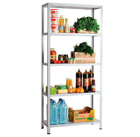 MS Hard Стеллаж 5 полок металл, серый