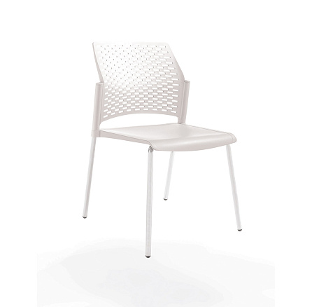 Rewind Стул пластик каркас  металл белый / белый