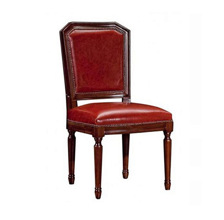 Версаль С GL-5022С Стул кожа/экокожа,каркас дерево обивка коричневый Madras 2002,каркас темн.орех