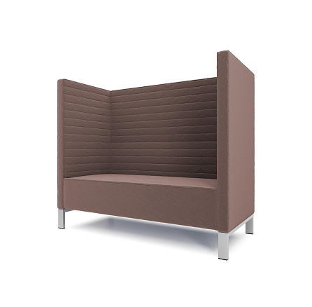 Руссо-2.2Т  Диван 2-мест. 158x73x134 см микрошенилл Lounge 09 кофе