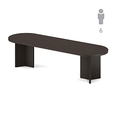 131S_SET1  Стол переговоров 250x100x77 SIRIUS / POZITANO венге